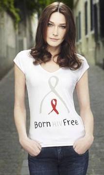 Carla Bruni contro l'AIDS