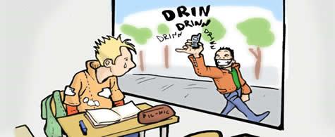 Squilla cellulare in classe... ma è quello del prof