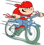 studente in bicicletta