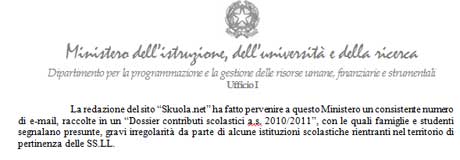 contributi scolastici