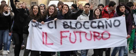 studenti in corteo