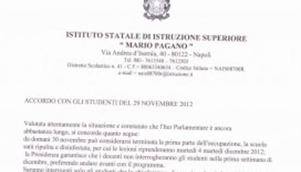 Un patto con il preside per fermare l’occupazione