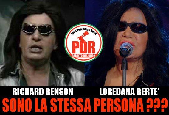 Loredana Bertè canta travestita da Richard Benson