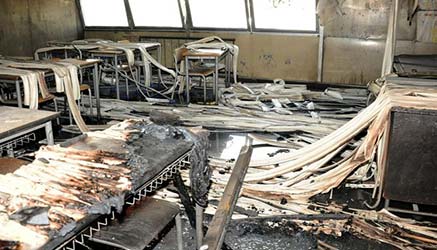 si costiuiscono i colpevoli dell'incendio del liceo Socrate di Roma