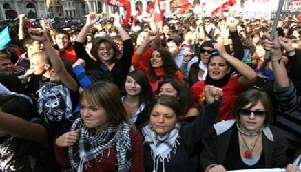 manifestazione 11 ottobre 2013 in diretta Roma