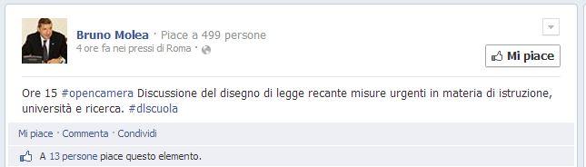 post di Bruno Molea, Scelta Civica per Monti, sul Istruzione