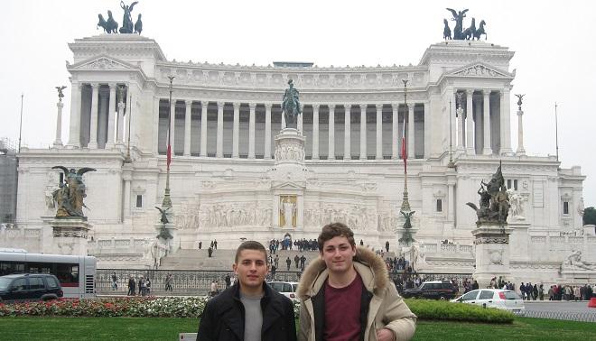 Andrea e Gianluca in gita a Roma