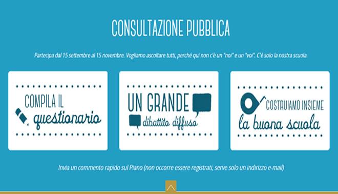 la buona scuola: aperte le consultazioni online
