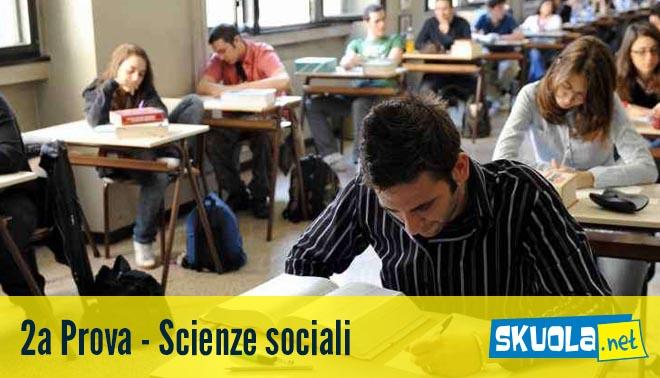 tracce e soluzioni della Seconda Prova di Scienze sociali