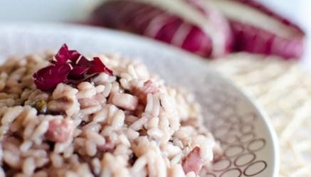 ricetta risotto radicchio rosso e noci