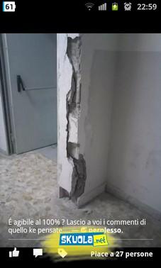 La scuola crolla ma la preside non interviene
