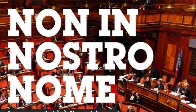 foto protesta contro il Job Act di studenti e lavoratori