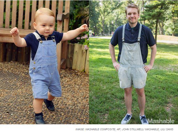 Ragazzo di 23 anni si veste da principe George per una settimana articolo