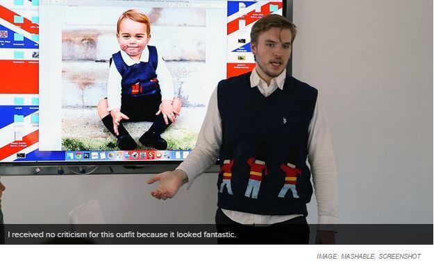Ragazzo di 23 anni si veste da principe George per una settimana articolo
