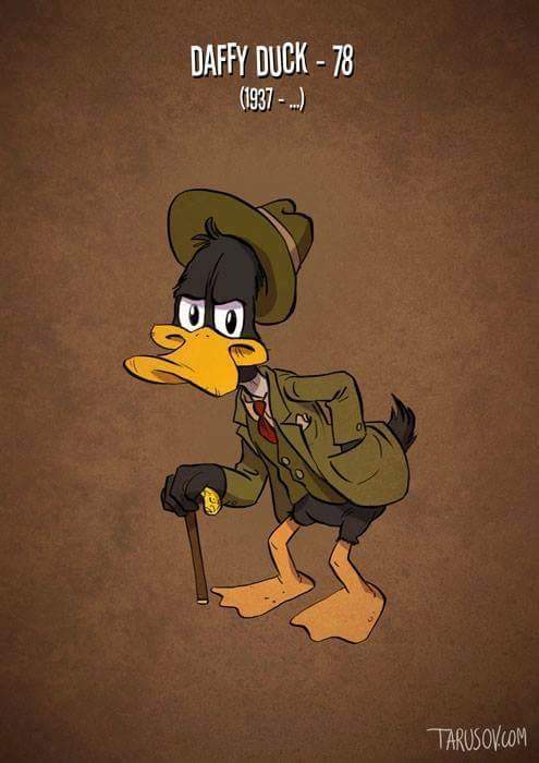 Se i personaggi dei cartoni animati invecchiassero sarebbero così! articolo