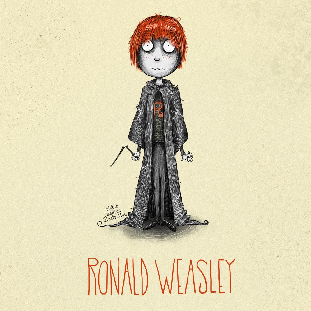 I personaggi principali di Harry Potter se fossero disegnati da Tim Burton articolo