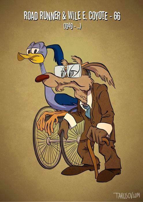 Se i personaggi dei cartoni animati invecchiassero sarebbero così! articolo