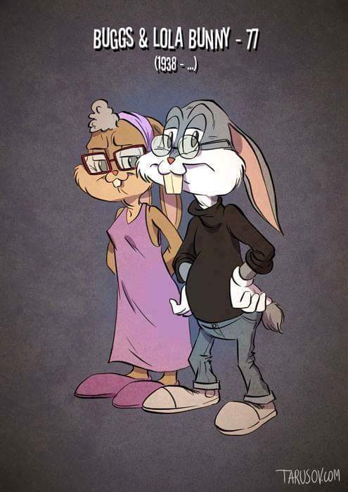 Se i personaggi dei cartoni animati invecchiassero sarebbero così! articolo