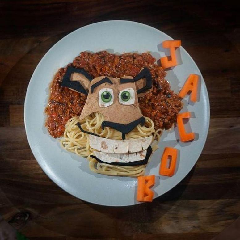 20 piatti a forma di cartoni animati realizzati da una mamma per il figlio articolo