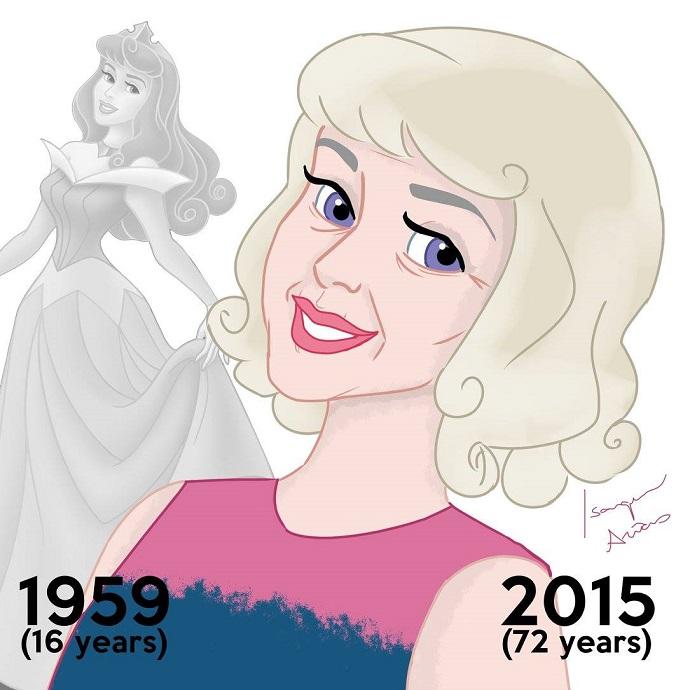 Come sarebbero le principesse Disney se fossero REALMENTE invecchiate? Così! articolo