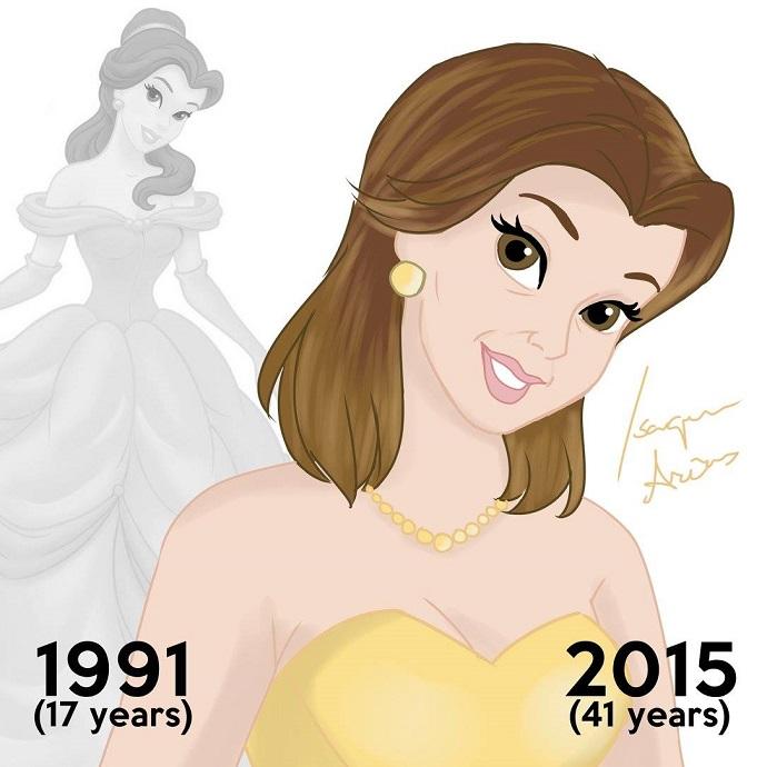 Come sarebbero le principesse Disney se fossero REALMENTE invecchiate? Così! articolo