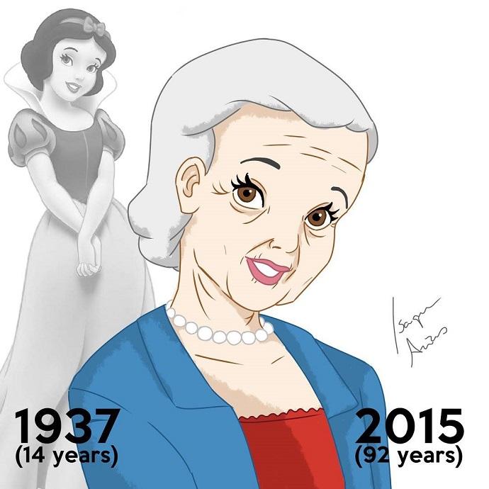 Come sarebbero le principesse Disney se fossero REALMENTE invecchiate? Così! articolo
