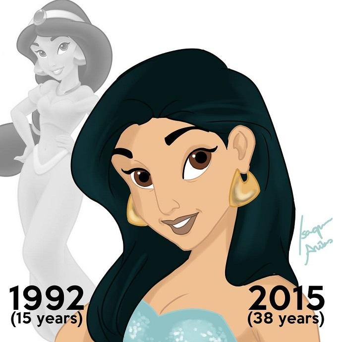 Come sarebbero le principesse Disney se fossero REALMENTE invecchiate? Così! articolo