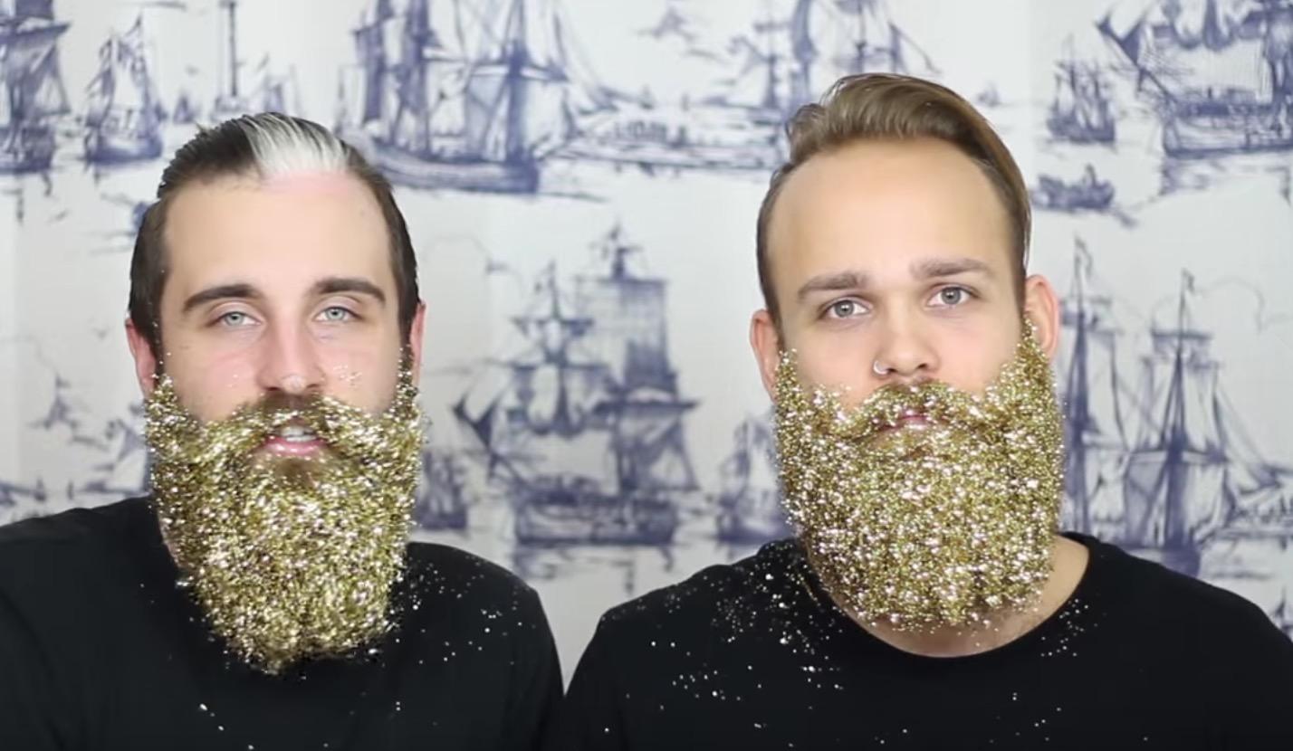Moda di Natale: la barba glitterata è già tendenza
