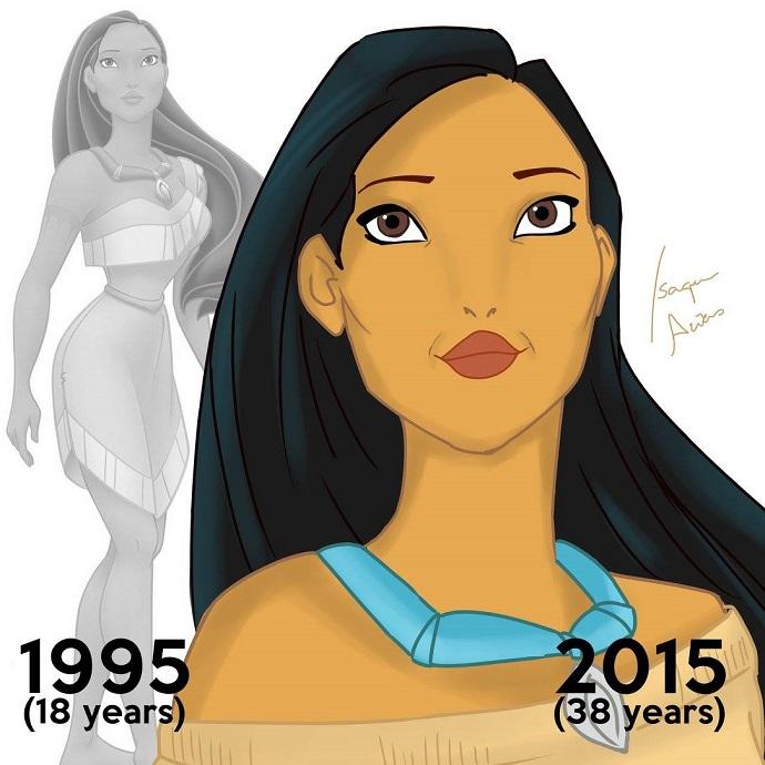 Come sarebbero le principesse Disney se fossero REALMENTE invecchiate? Così! articolo
