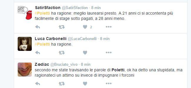 Le reazioni contro Poletti: i 20 tweet più "interessanti" articolo