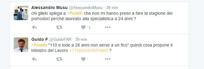 Le reazioni contro Poletti: i 20 tweet più "interessanti" articolo