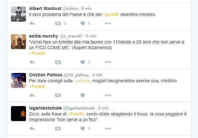 Le reazioni contro Poletti: i 20 tweet più "interessanti" articolo