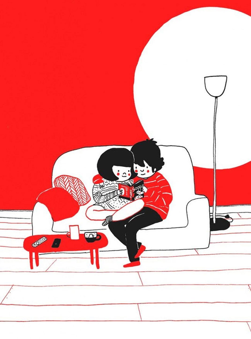 13 illustrazioni che ti fan capire la bellezza della vita di coppia articolo