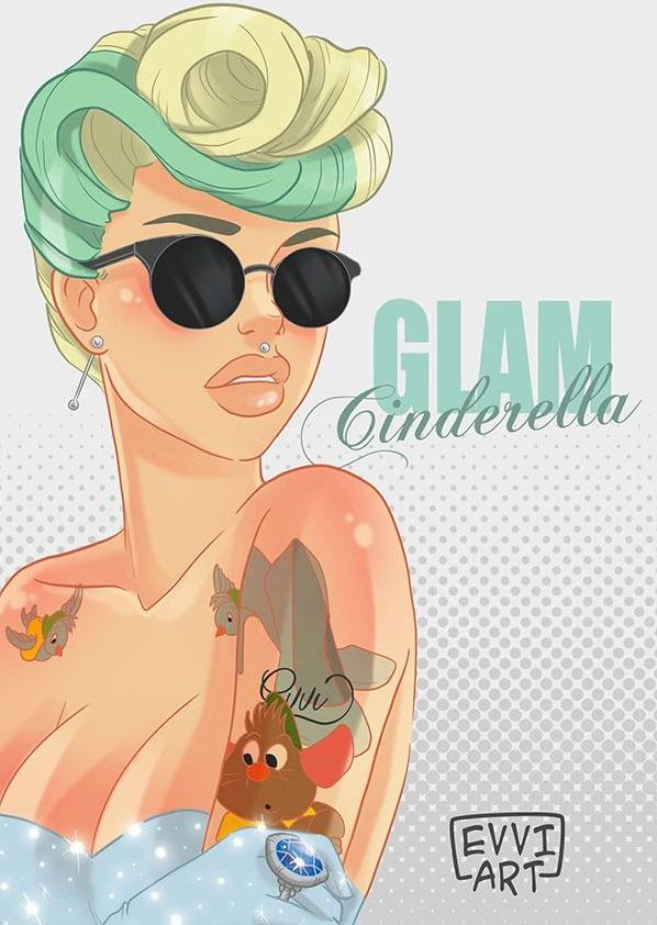 Come sarebbero le principesse Disney se fossero tatuate? articolo