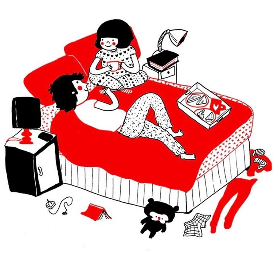 13 illustrazioni che ti fan capire la bellezza della vita di coppia articolo