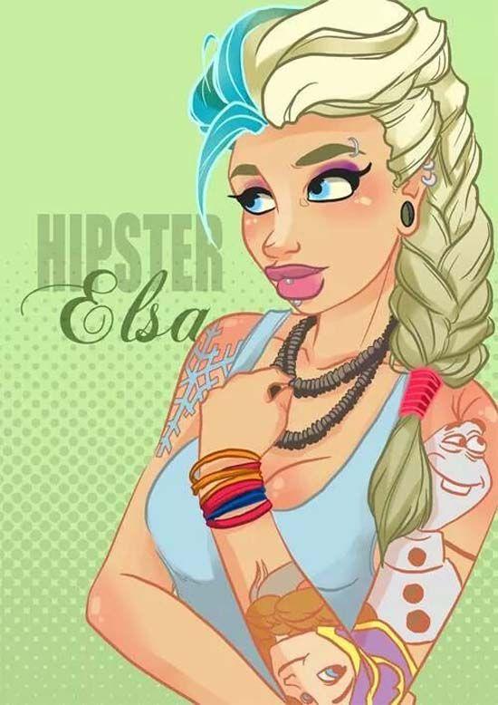 Come sarebbero le principesse Disney se fossero tatuate? articolo
