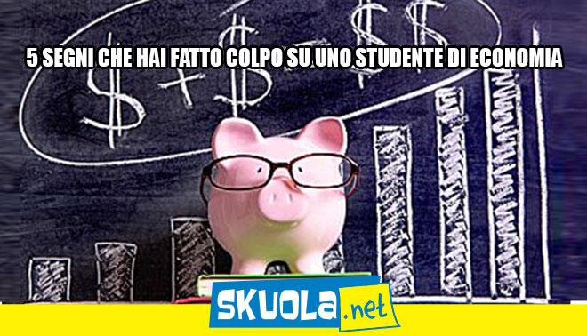 5 segni che stai con uno studente di economia
