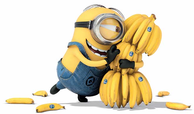 foto di mangiare una banana