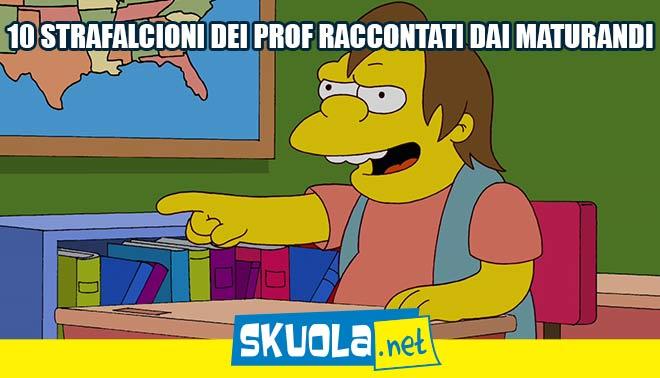 foto di strafalcioni dei prof durante la maturita