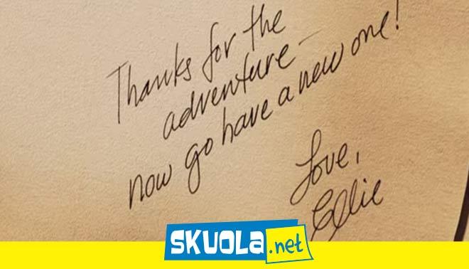 foto di nota di ellie a carl