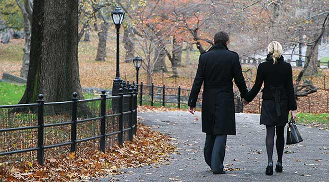 foto di passeggiare a Central Park