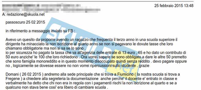 truffa contributi, le minacce dei presidi