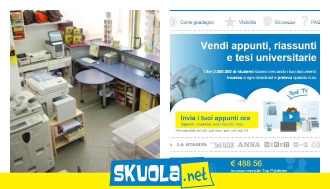 foto di copisteria e store di skuola.net