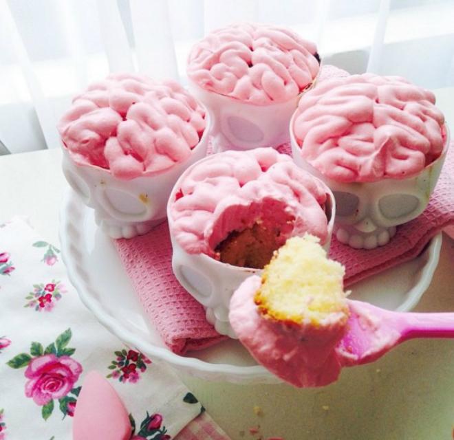  foto dei cupcake cervello