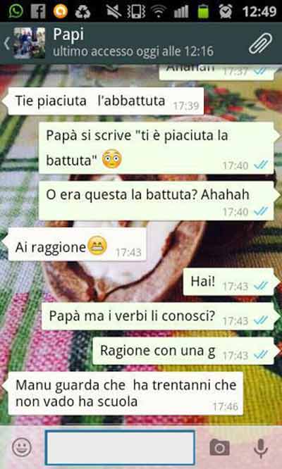 foto di come si scrive