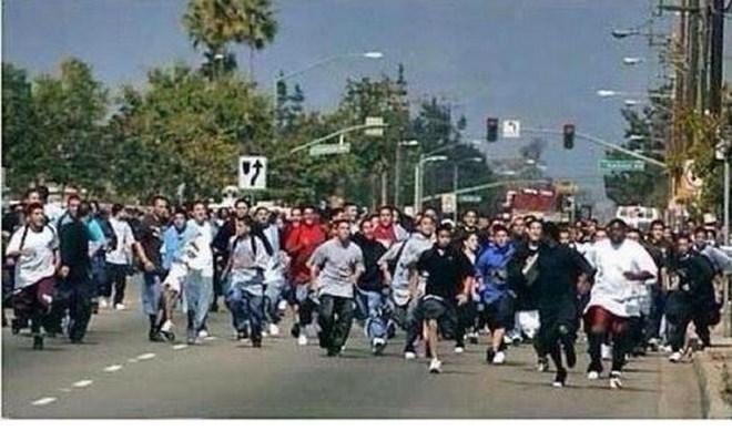 Persone in massa