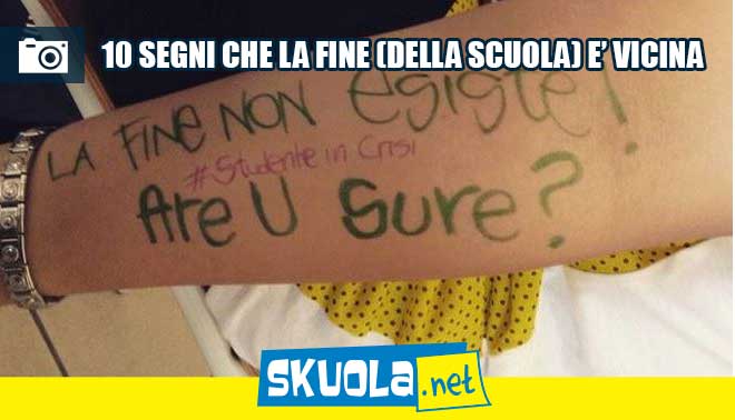 10 segni che la fine (della scuola) è vicina