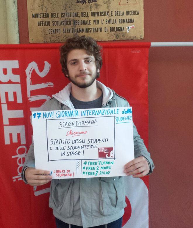 foto di manifestazione studenti