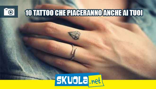 foto del tatuaggio sul dito della mano