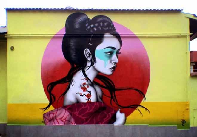 foto di street art giappone